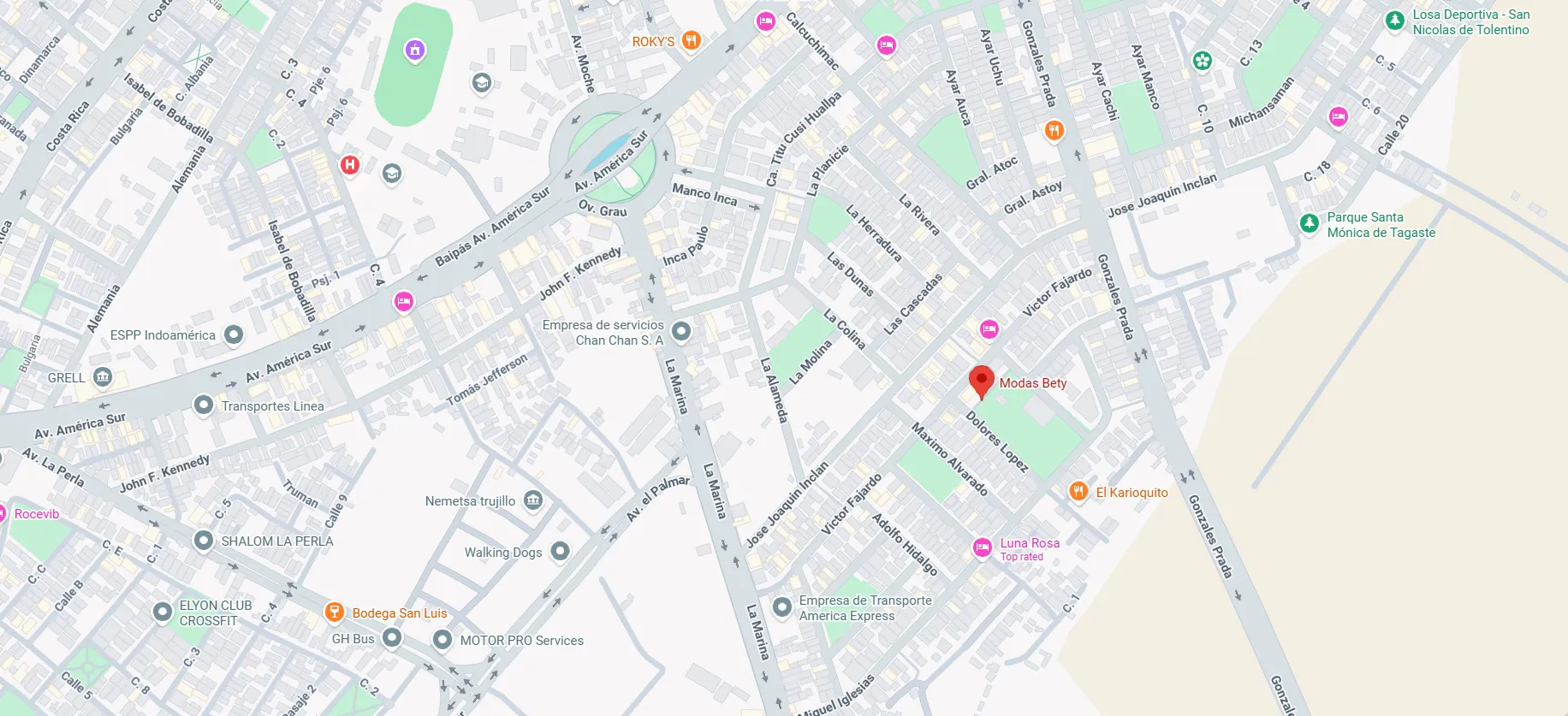 Vista previa del mapa de ubicación