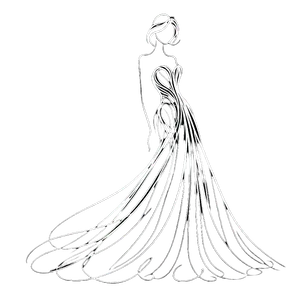 Boceto de Vestidos de Noche