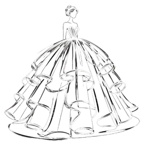 Boceto de Vestidos de Quinceañera