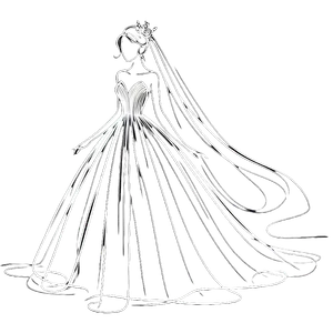 Boceto de Vestidos de Novia